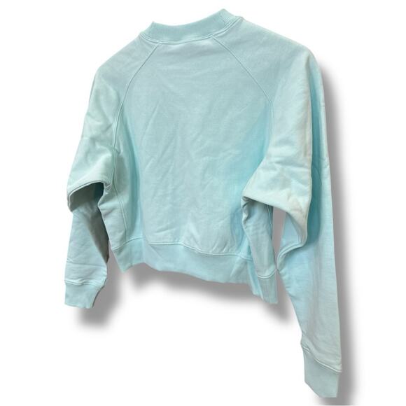 Thakoon - NWT Teal Blue Cropped Crewneck Sweatshirt Size Small - Picture 8 of 8